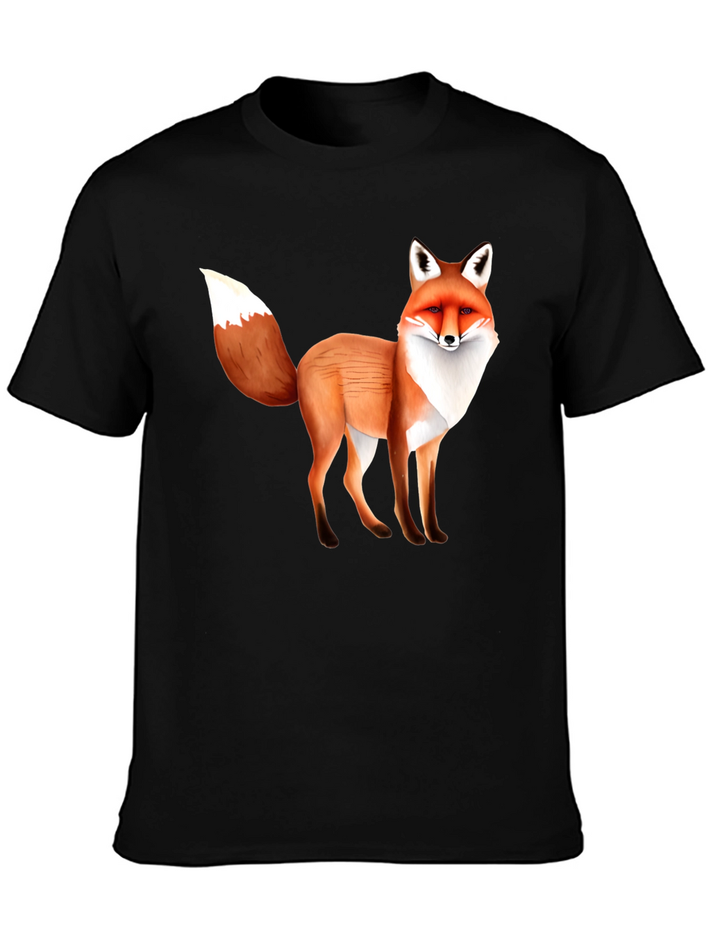 Fox Graphic T-Shirt - Unisex Black Tee