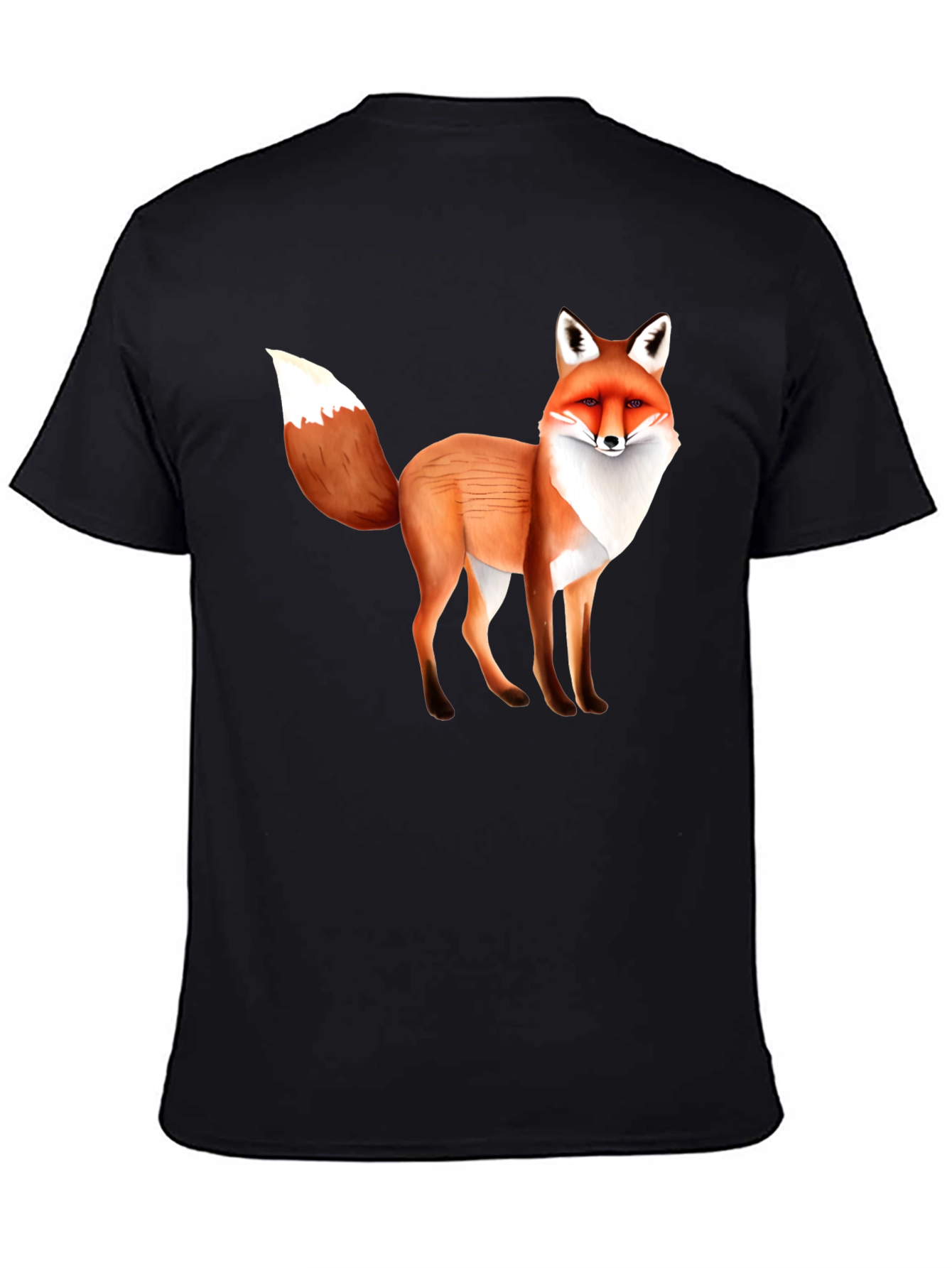 Fox Graphic T-Shirt - Unisex Black Tee