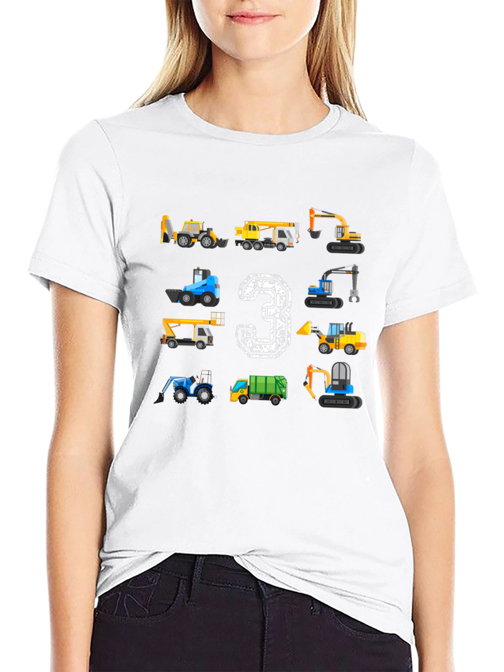 Construction Birthday T-Shirt Size 3