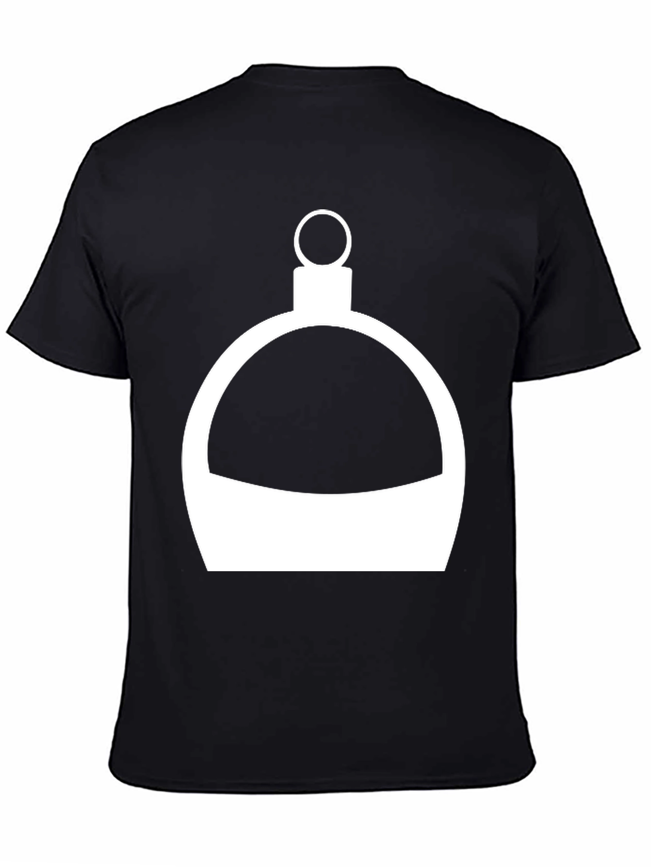 Minimalist Flask Graphic Tee - Black