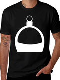 Minimalist Flask Graphic Tee - Black