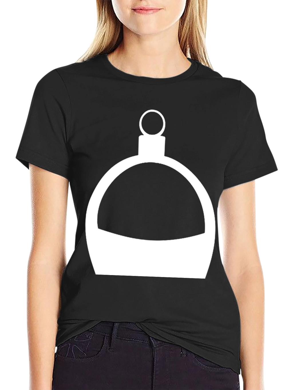 Minimalist Flask Graphic Tee - Black