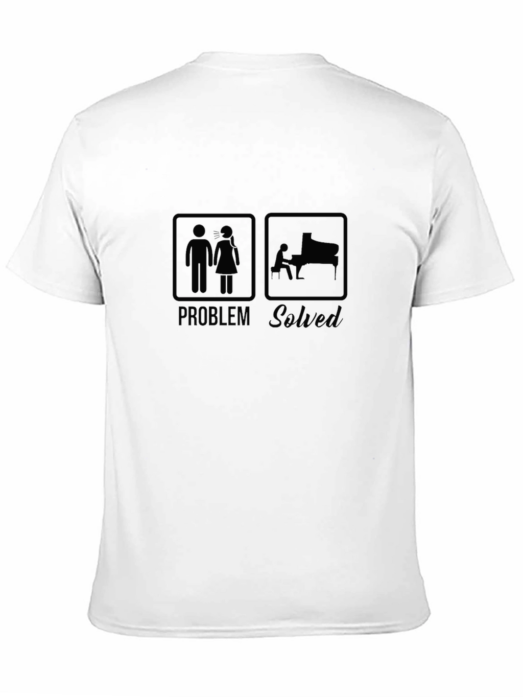 Problem Solved Piano Player Graphic T-Shirt