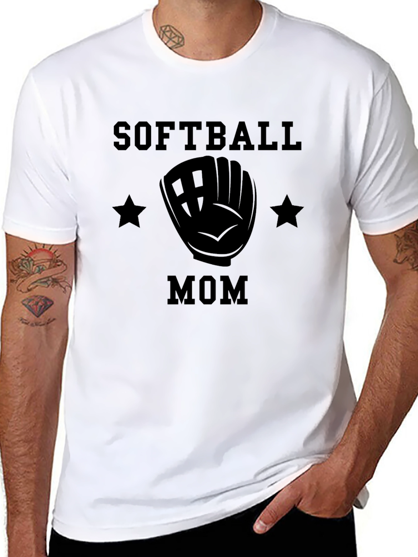 Softball Mom Graphic T-Shirt