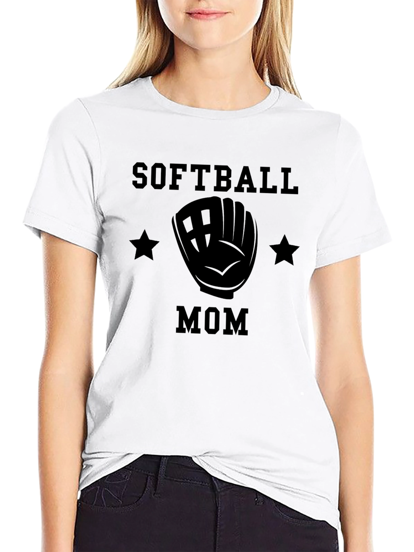 Softball Mom Graphic T-Shirt