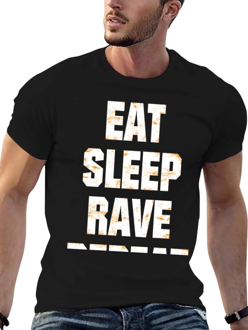 Eat Sleep Rave Repeat Mens T-Shirt