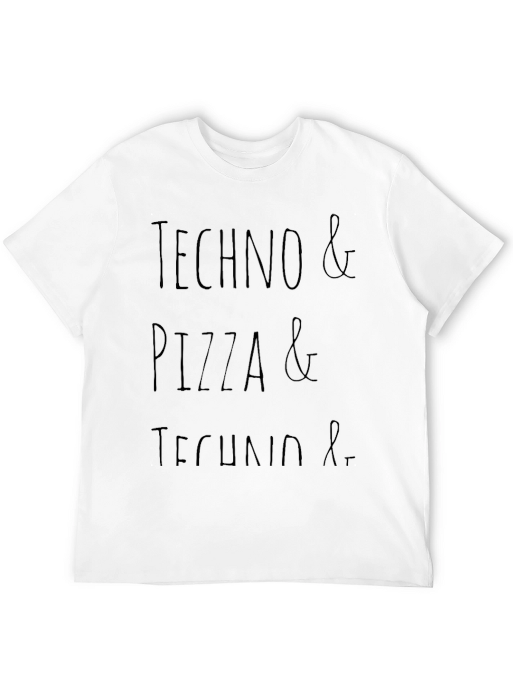 Techno & Pizza Graphic Tee