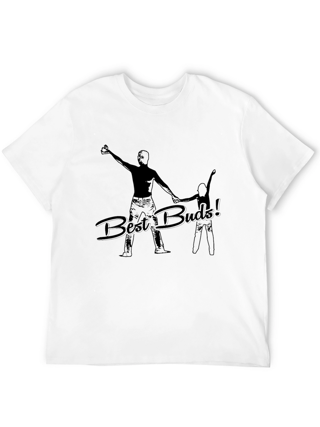 Best Buds! Black Graphic T-Shirt