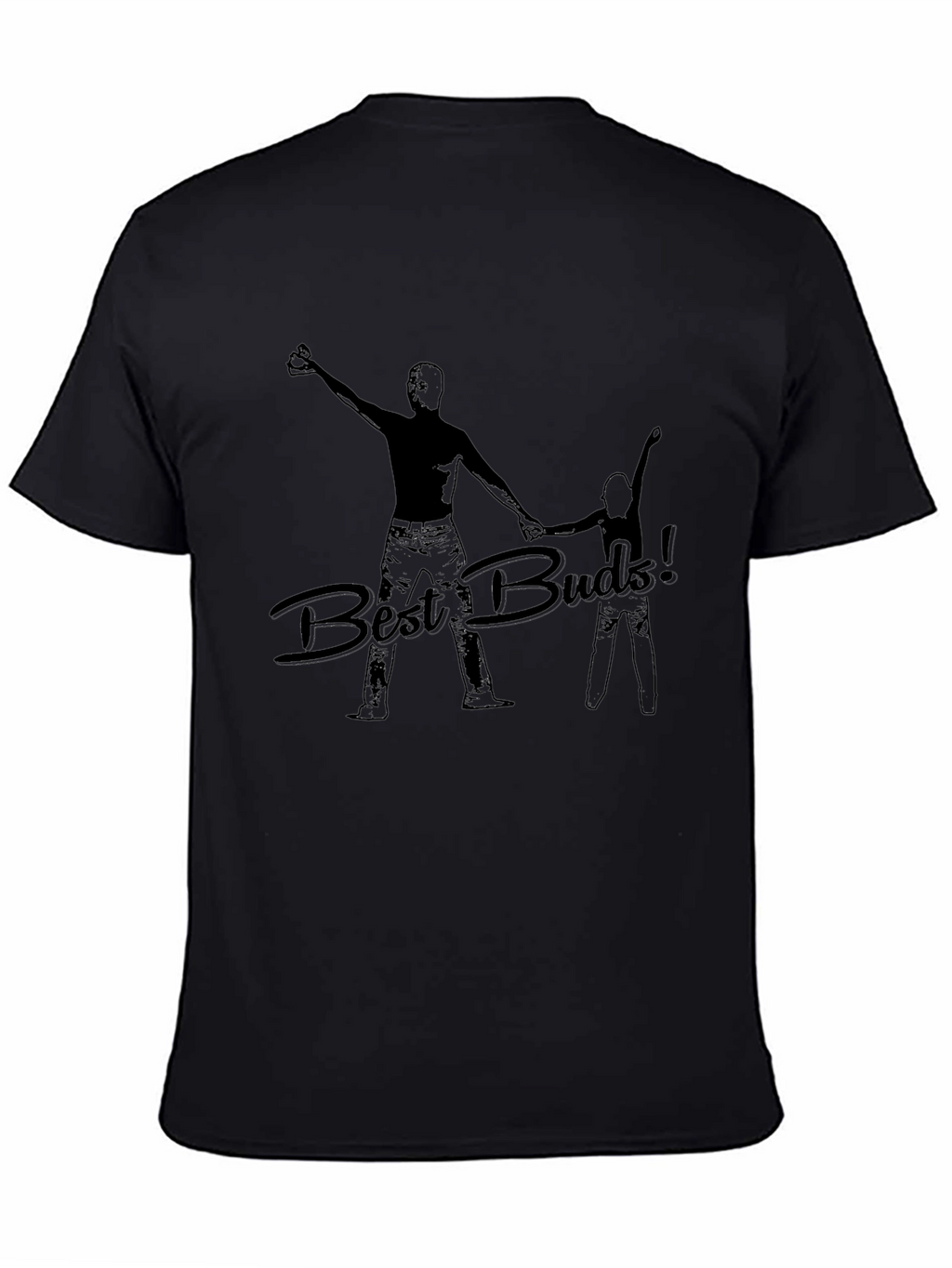 Best Buds! Black Graphic T-Shirt