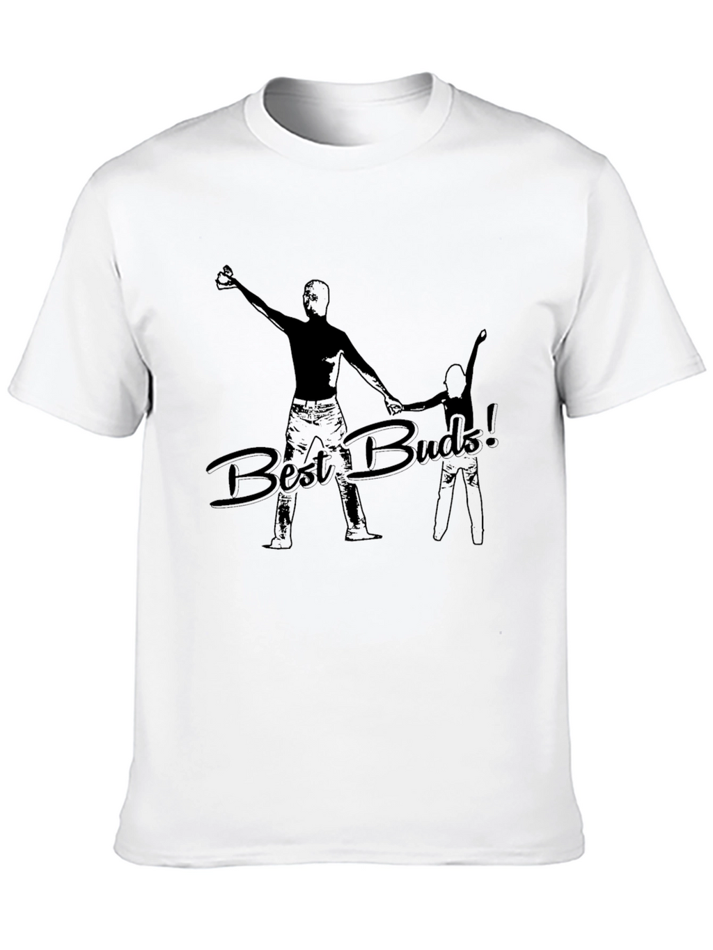 Best Buds! Black Graphic T-Shirt