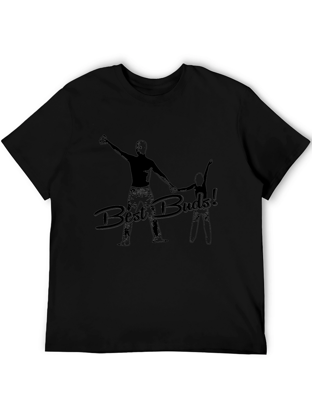 Best Buds! Black Graphic T-Shirt