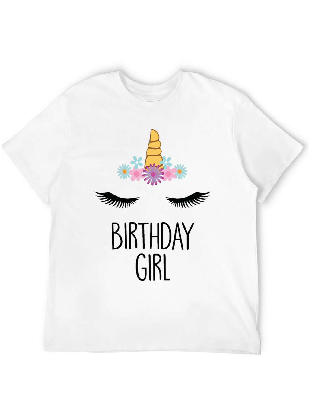 Birthday Girl Unicorn Graphic Tee