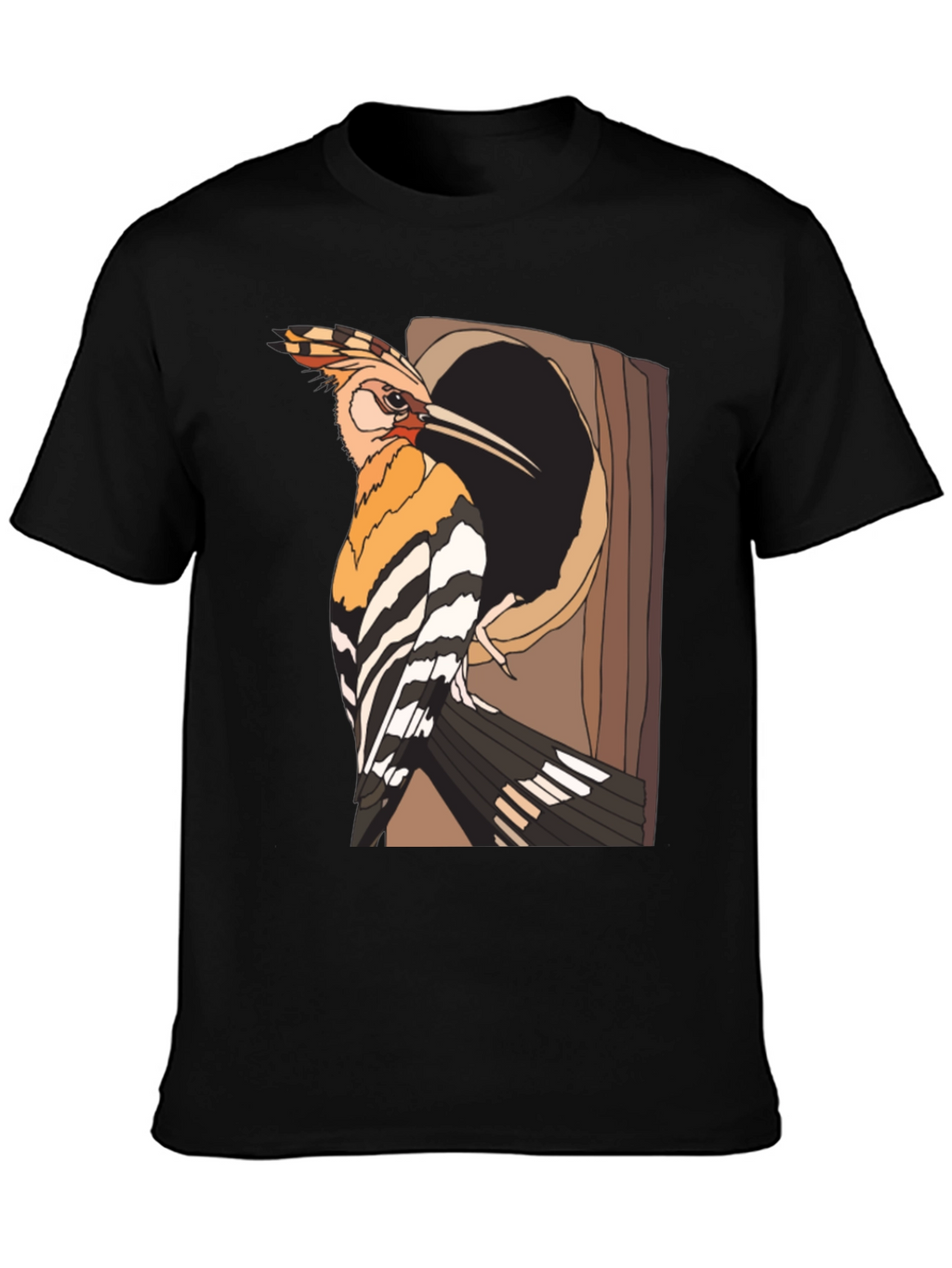 Hoopoe Bird Graphic Tee - Nature Lovers Shirt