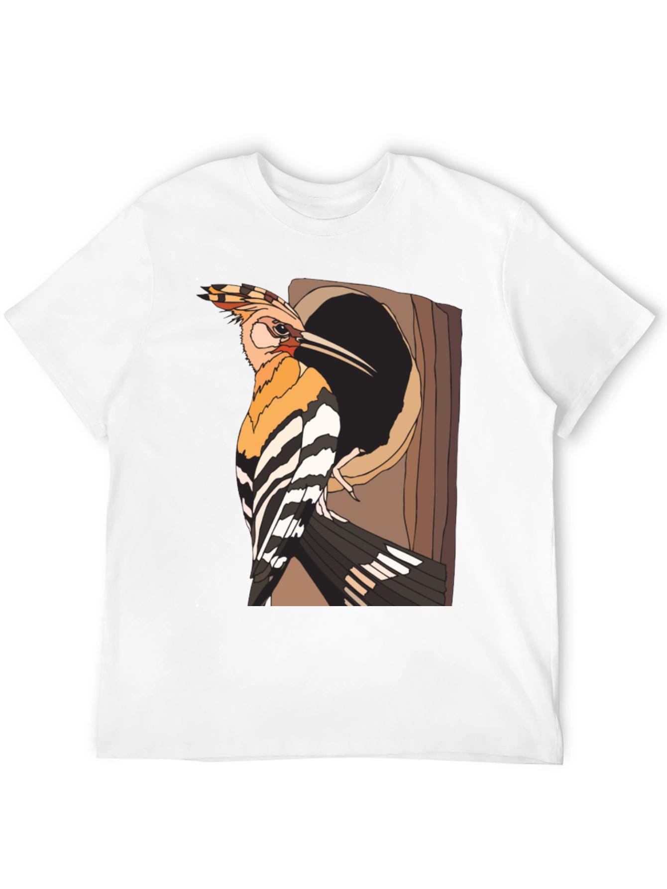 Hoopoe Bird Graphic Tee - Nature Lovers Shirt