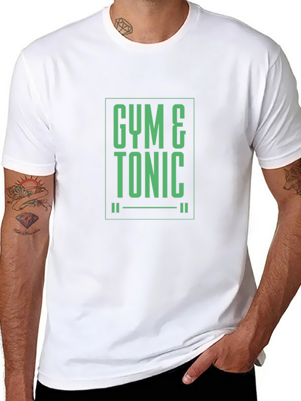 Gym & Tonic Black T-Shirt - Mens Fitness Apparel