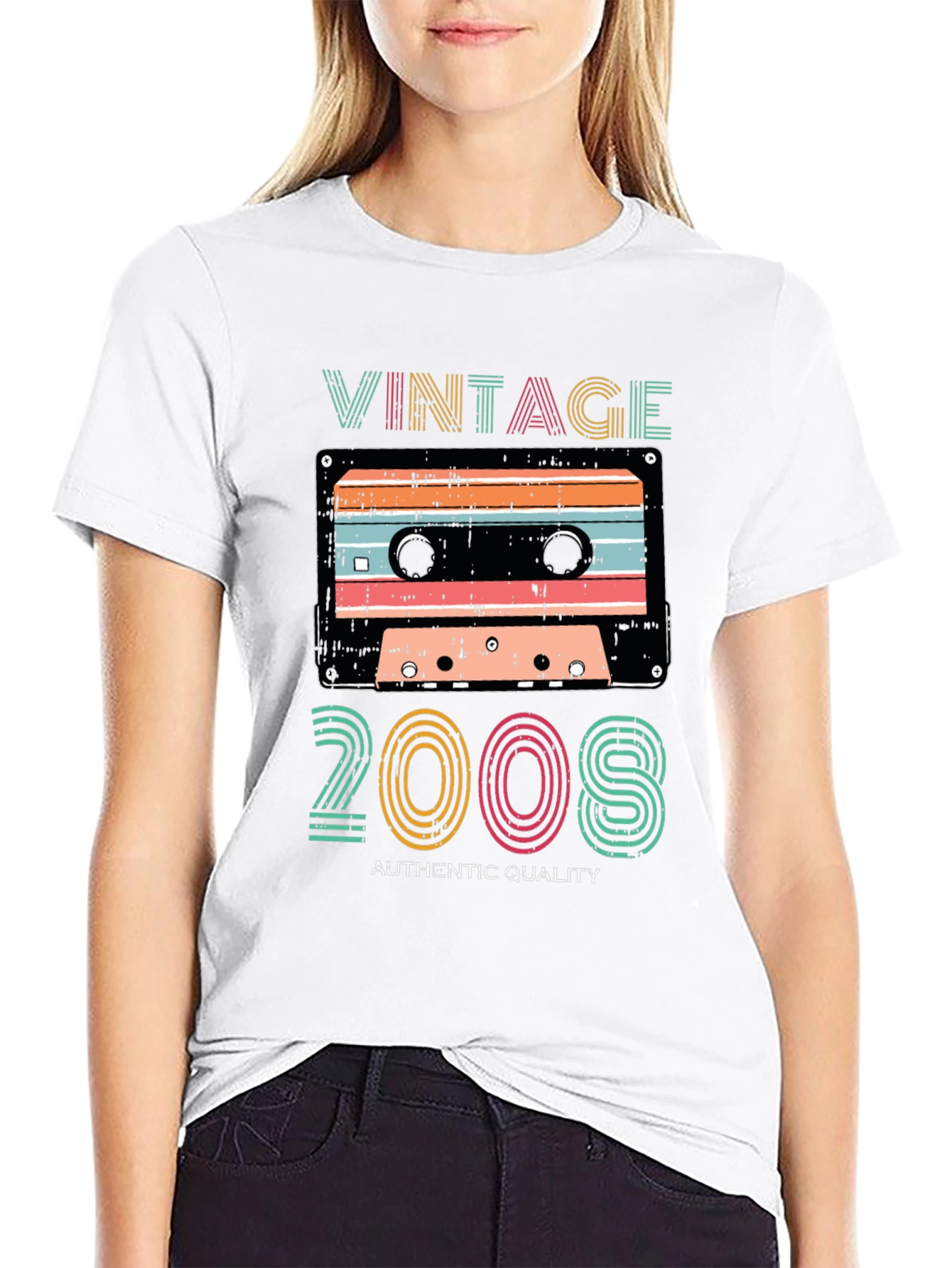 Vintage 2008 Cassette Graphic T-Shirt