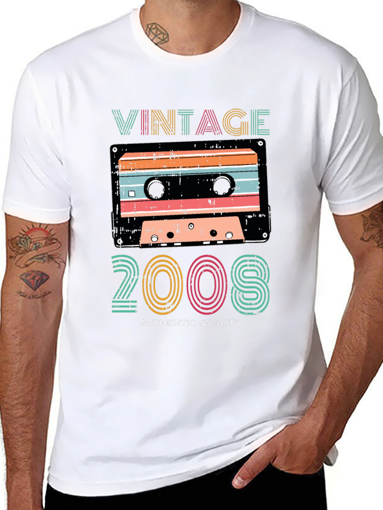Vintage 2008 Cassette Graphic T-Shirt