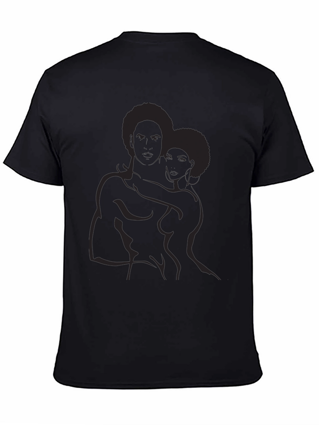 Abstract Afro Couple Graphic Tee