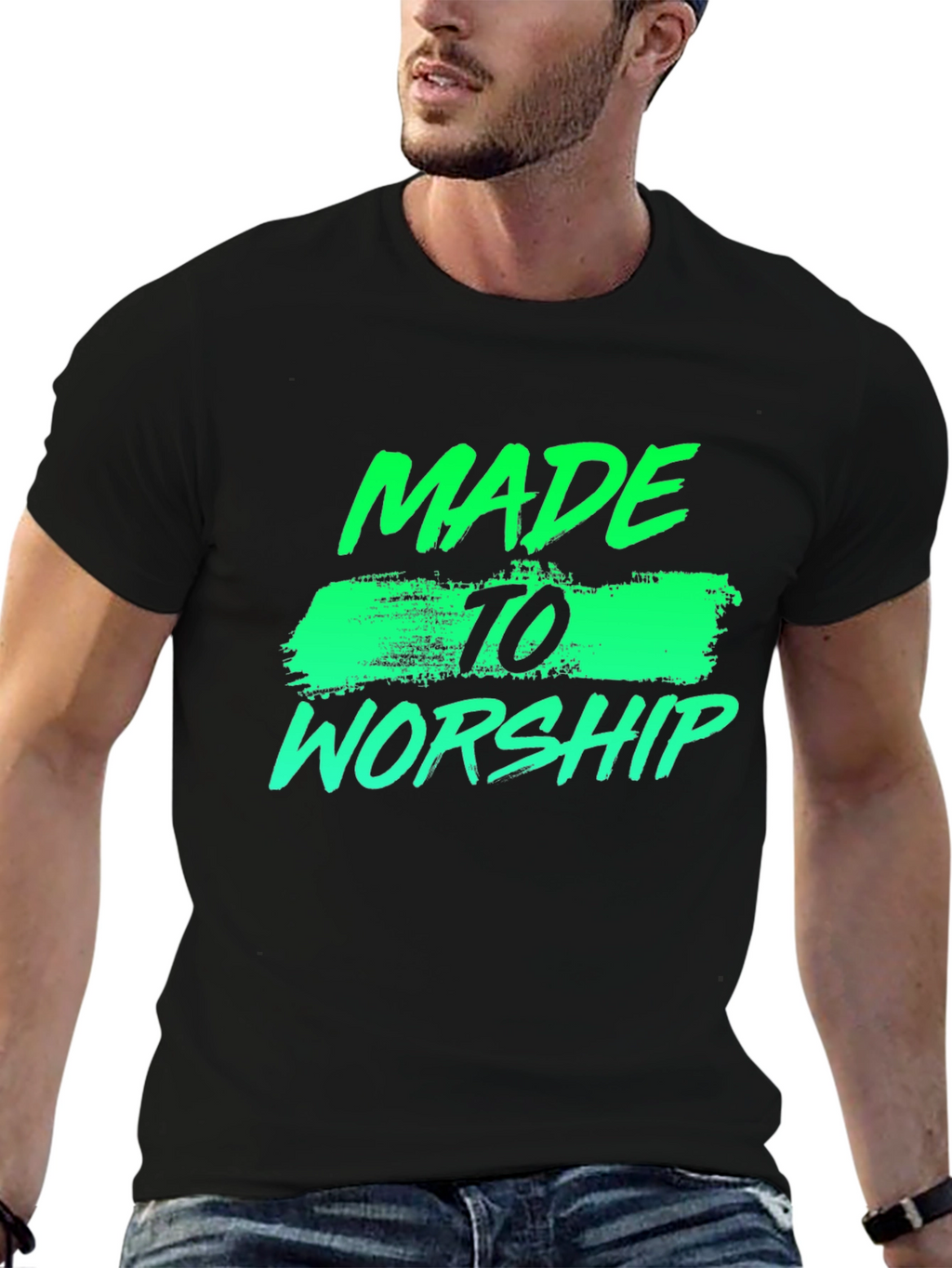 Made to Worship Graphic Tee - Black