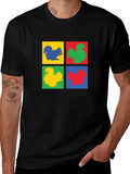 Squirrel Pop Art T-Shirt - Quirky Graphic Tee