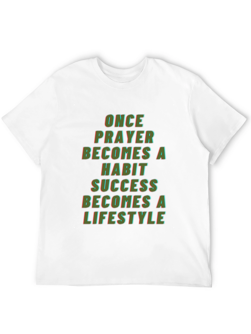 Prayer Habit Lifestyle Graphic T-Shirt - Black