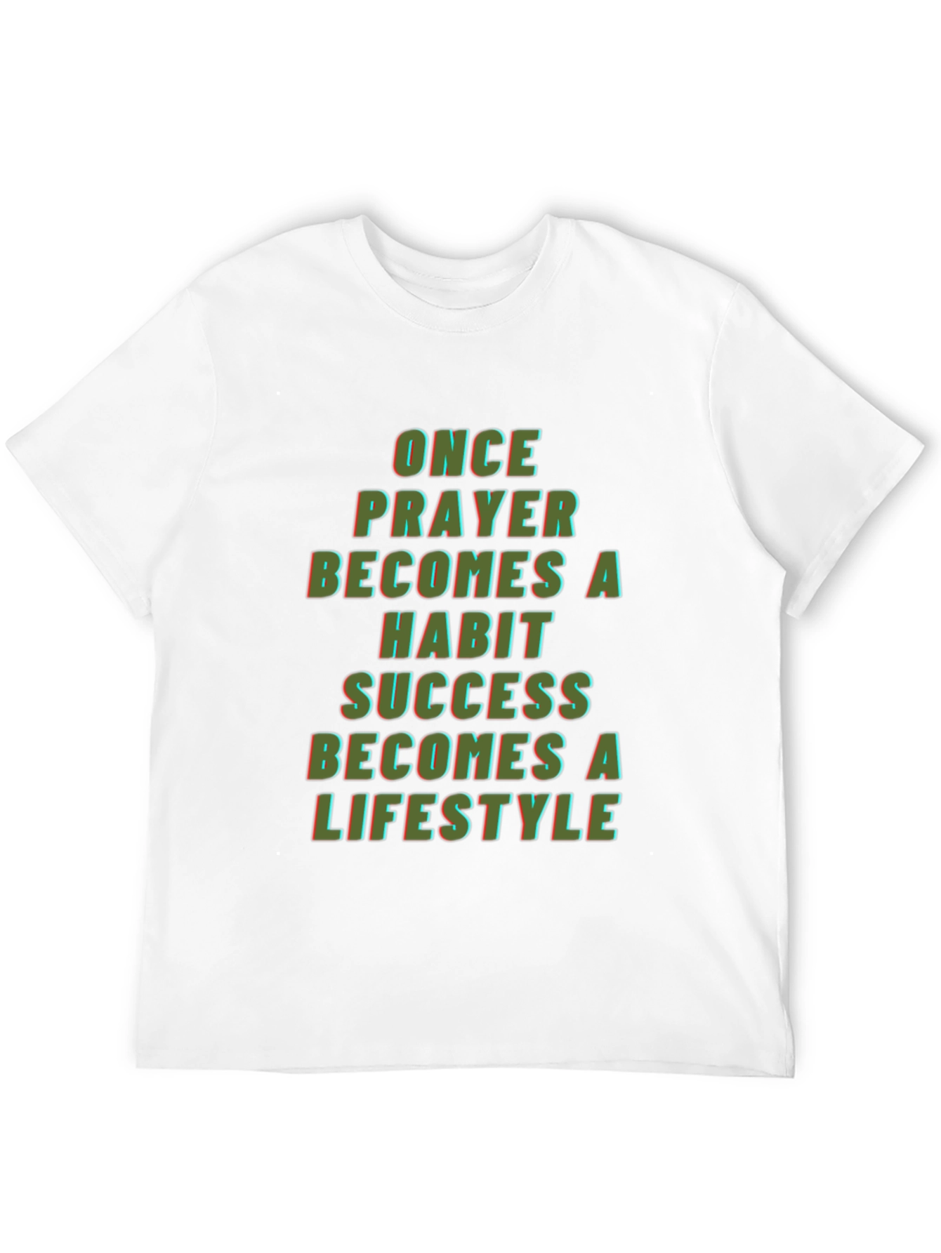 Prayer Habit Lifestyle Graphic T-Shirt - Black