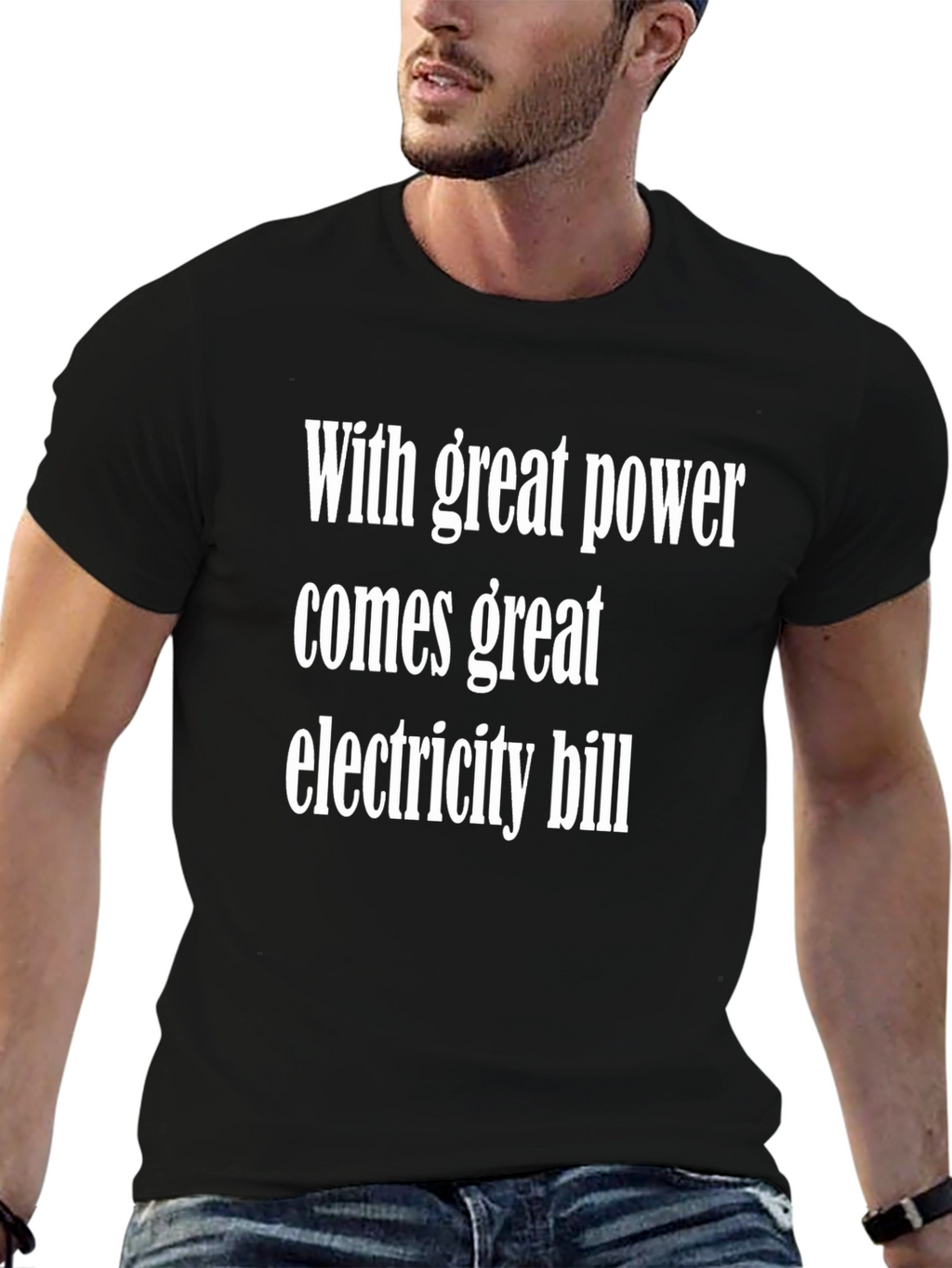 Funny Power & Electricity Bill Graphic T-Shirt