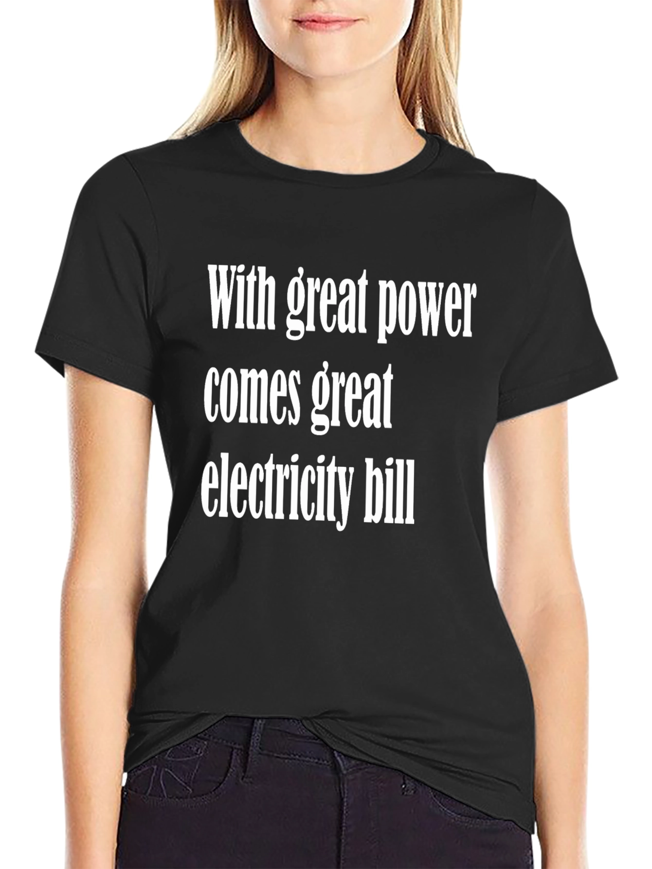 Funny Power & Electricity Bill Graphic T-Shirt
