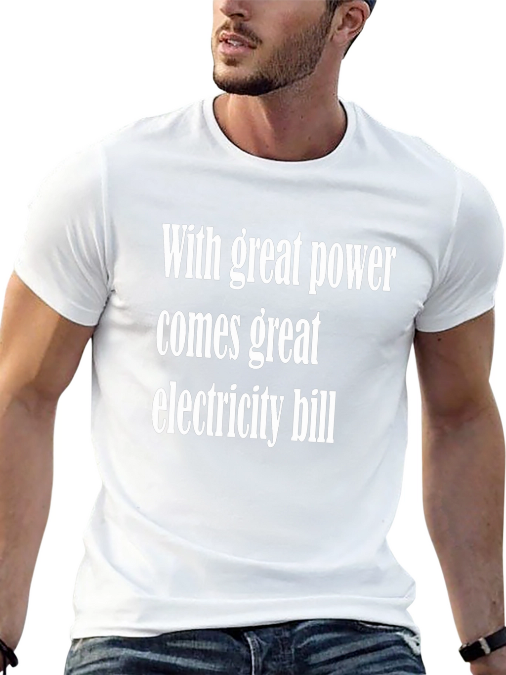 Funny Power & Electricity Bill Graphic T-Shirt