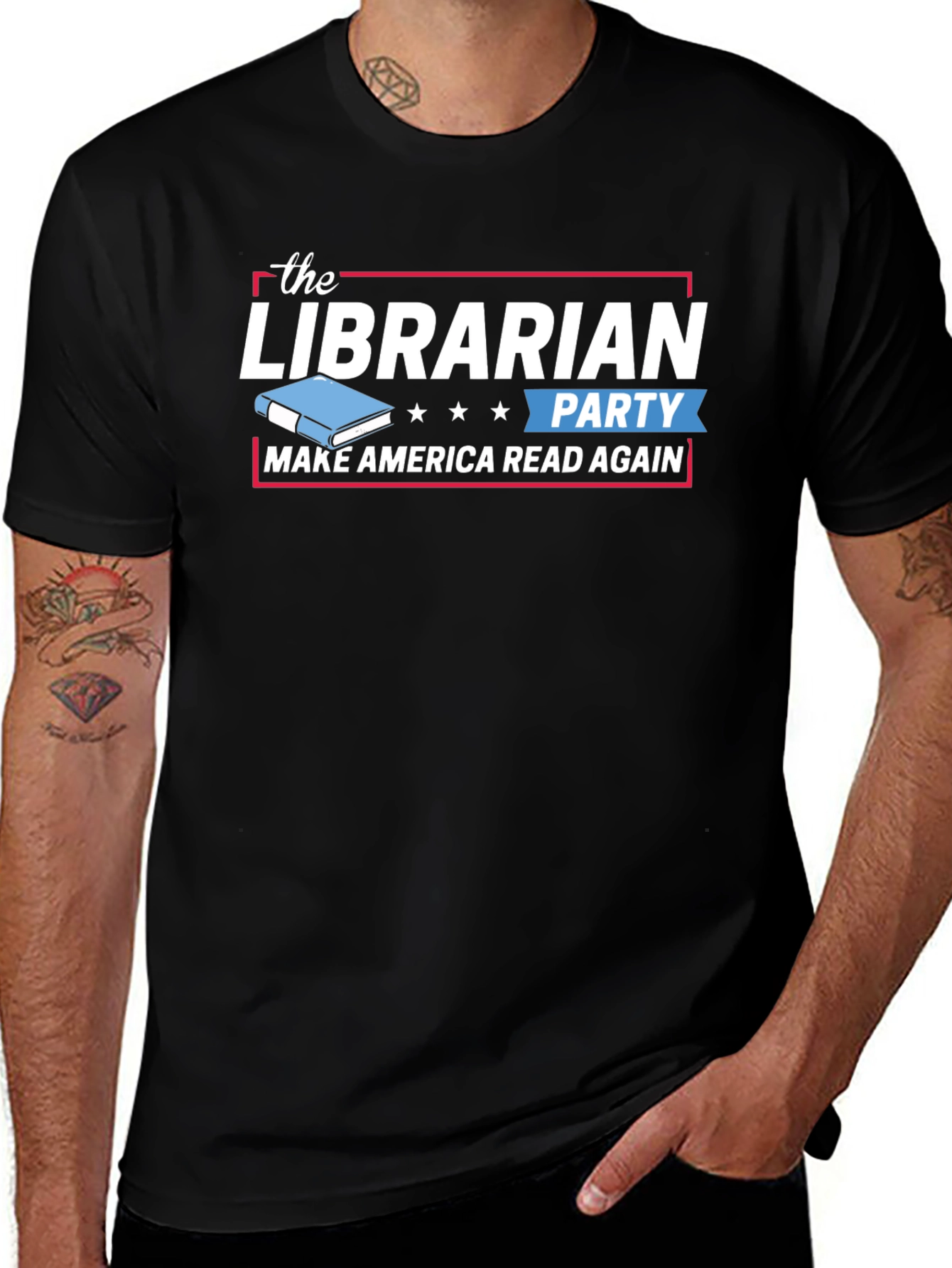 The Librarian Party T-Shirt - Make America Read Again
