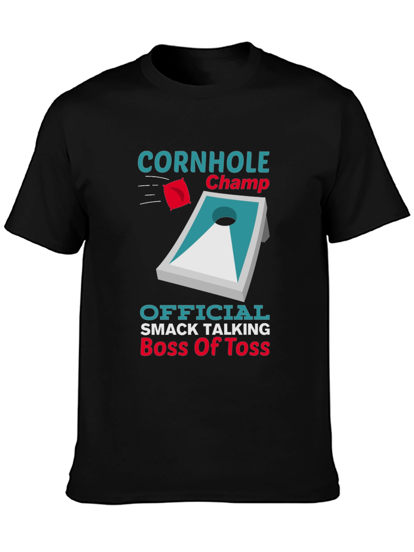 Cornhole Champ Boss of Toss Graphic T-Shirt