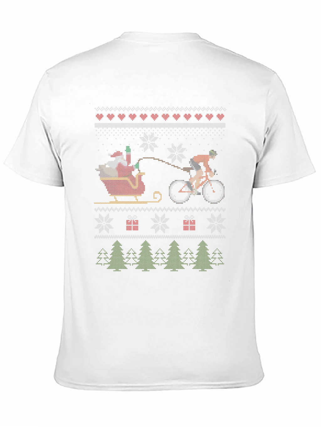 Festive Santa Biker Christmas T-Shirt