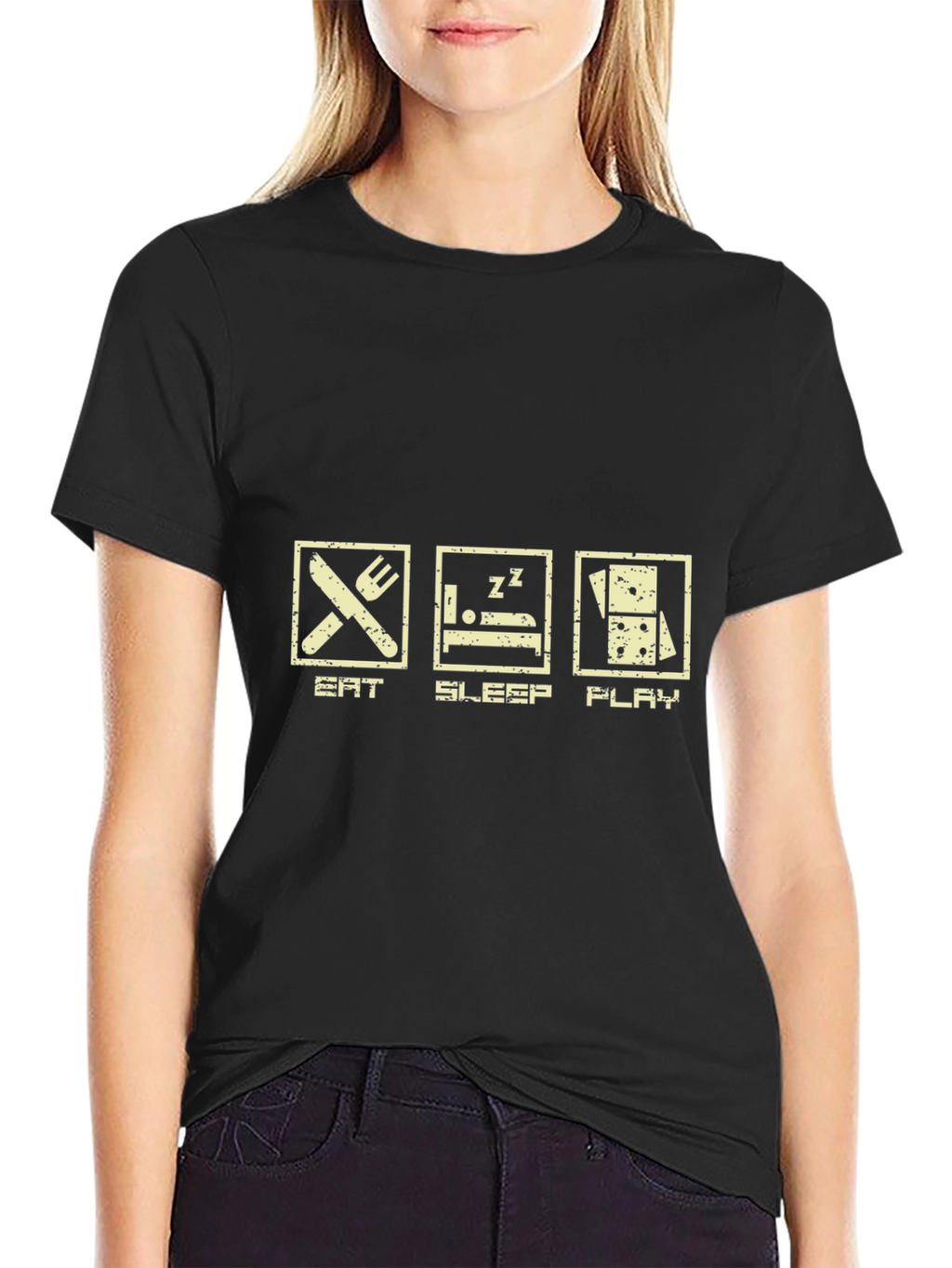 Eat Sleep Play T-Shirt - Domino Game Tee