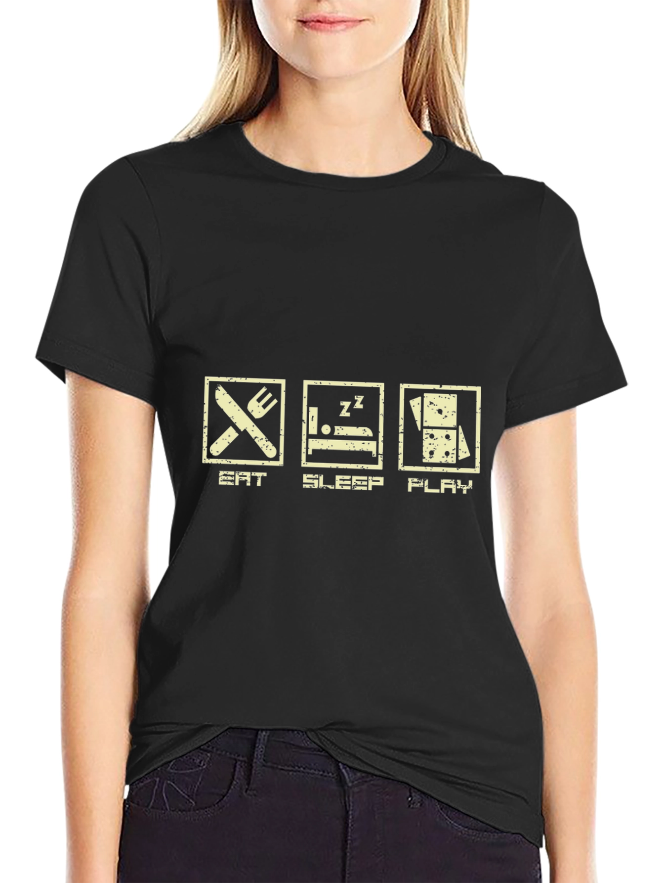 Eat Sleep Play T-Shirt - Domino Game Tee