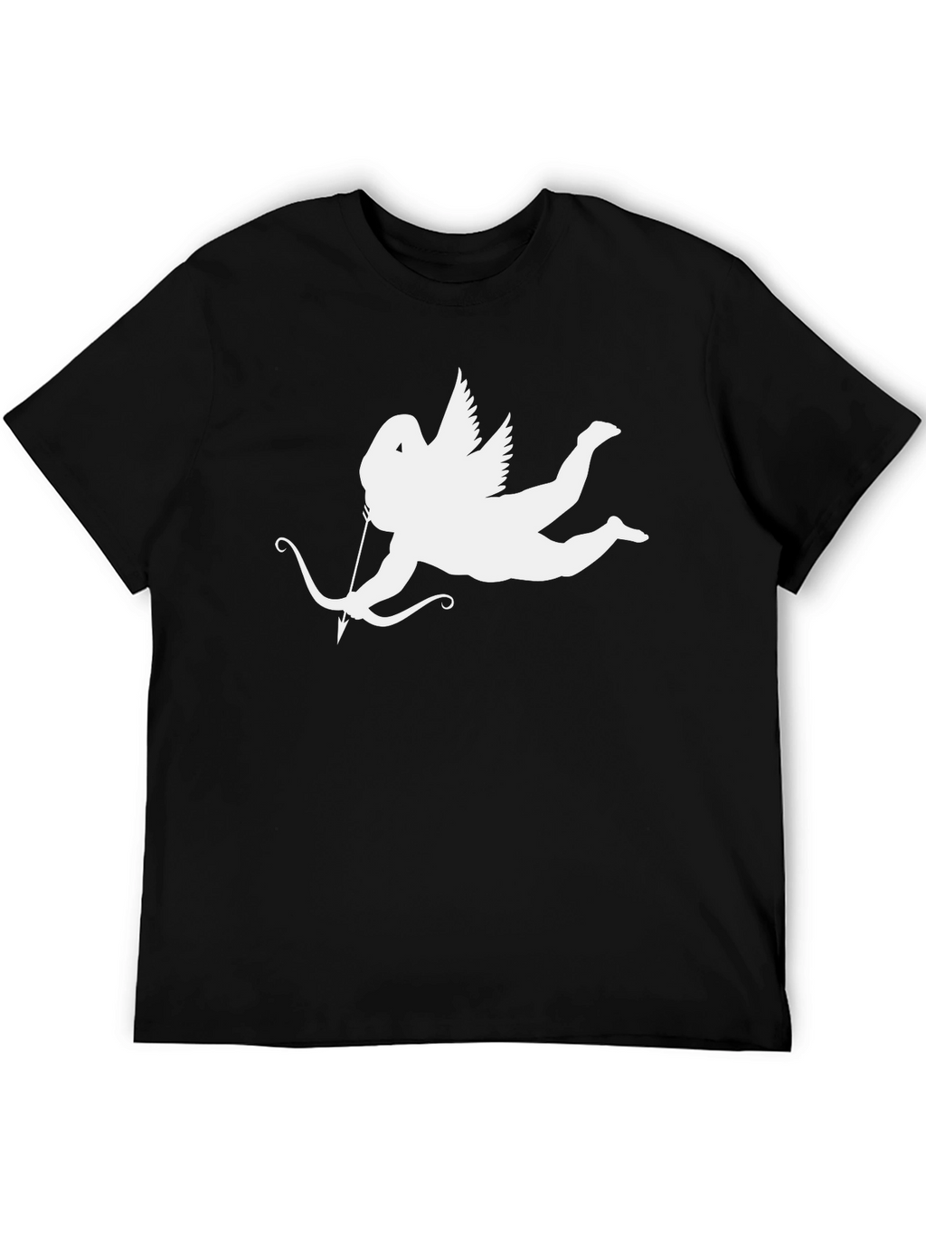 Cupid Graphic Tee - Black Cotton T-Shirt