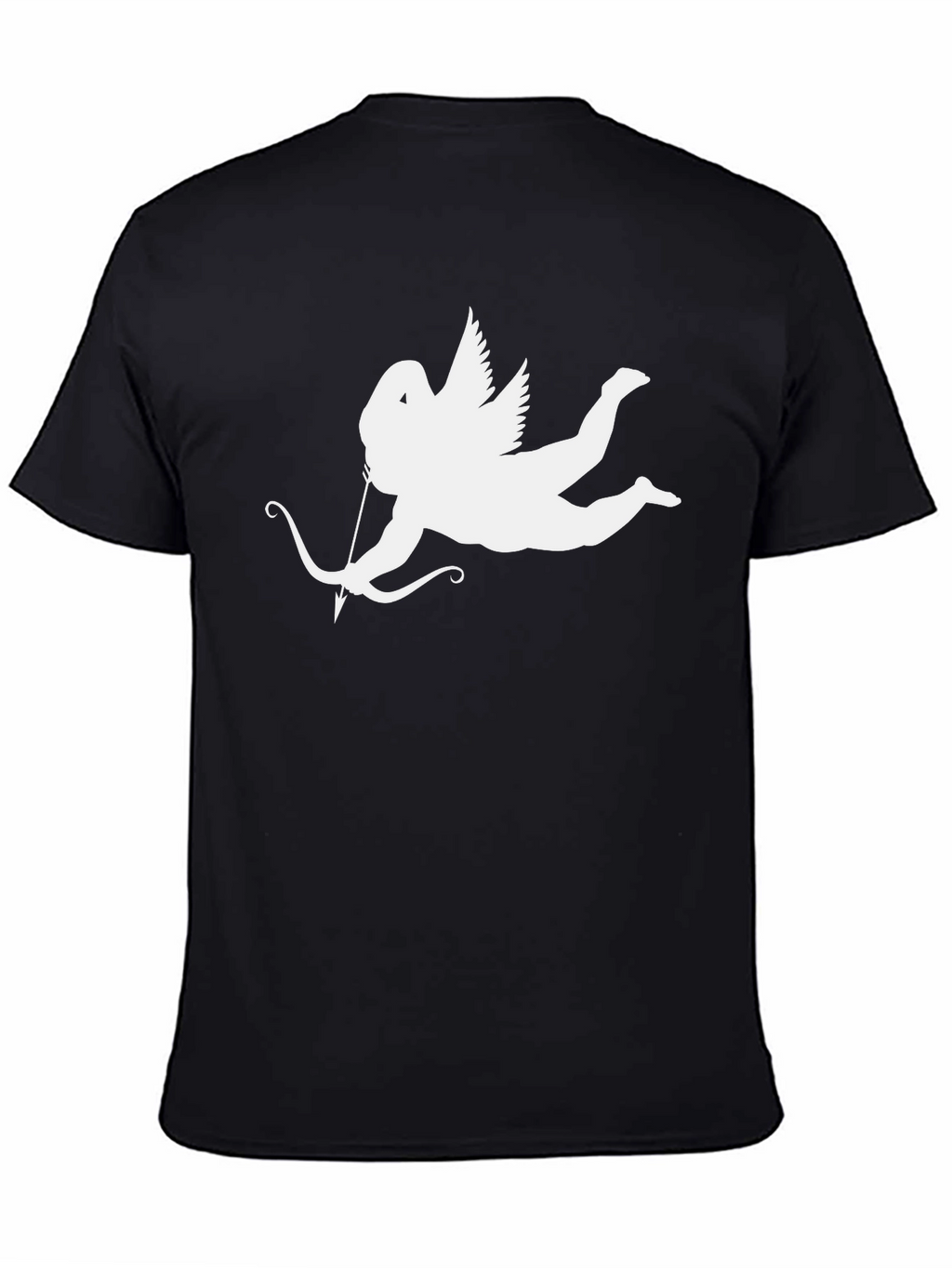 Cupid Graphic Tee - Black Cotton T-Shirt