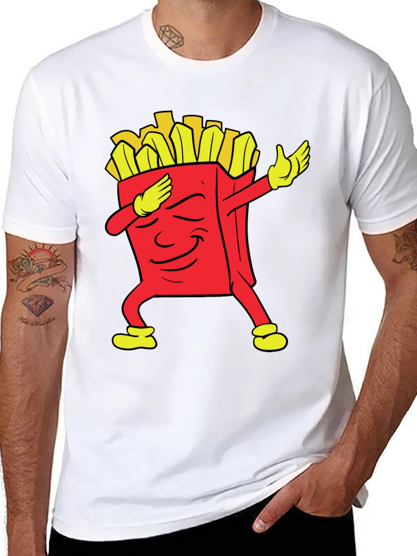 Dabbing Fries Graphic Tee
