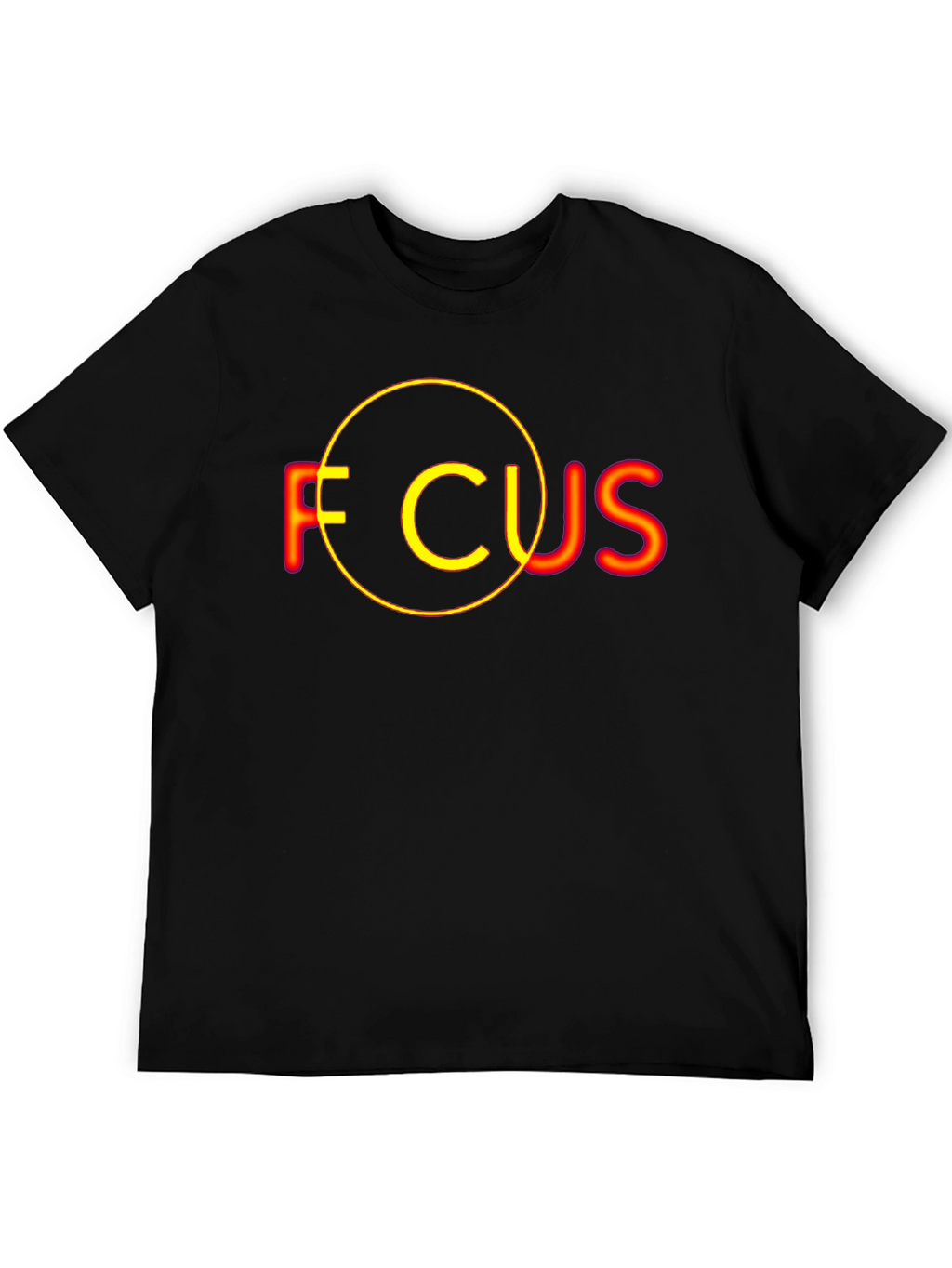 Focus Graphic T-Shirt - Black Cotton Tee