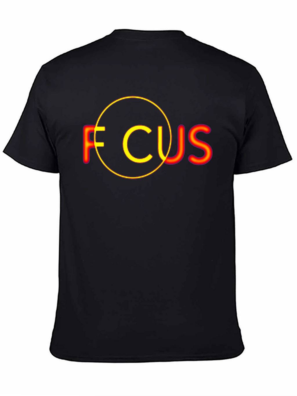 Focus Graphic T-Shirt - Black Cotton Tee