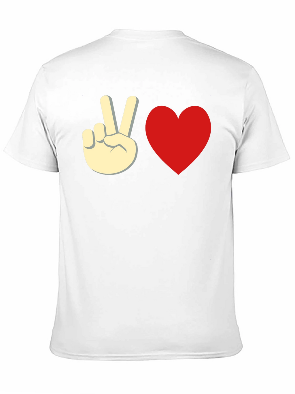 Peace & Love Black Graphic Tee - Unisex