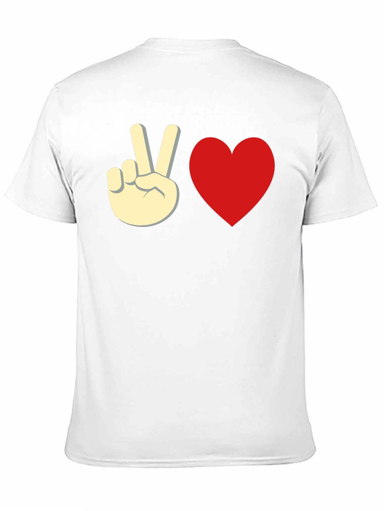 Peace & Love Black Graphic Tee - Unisex