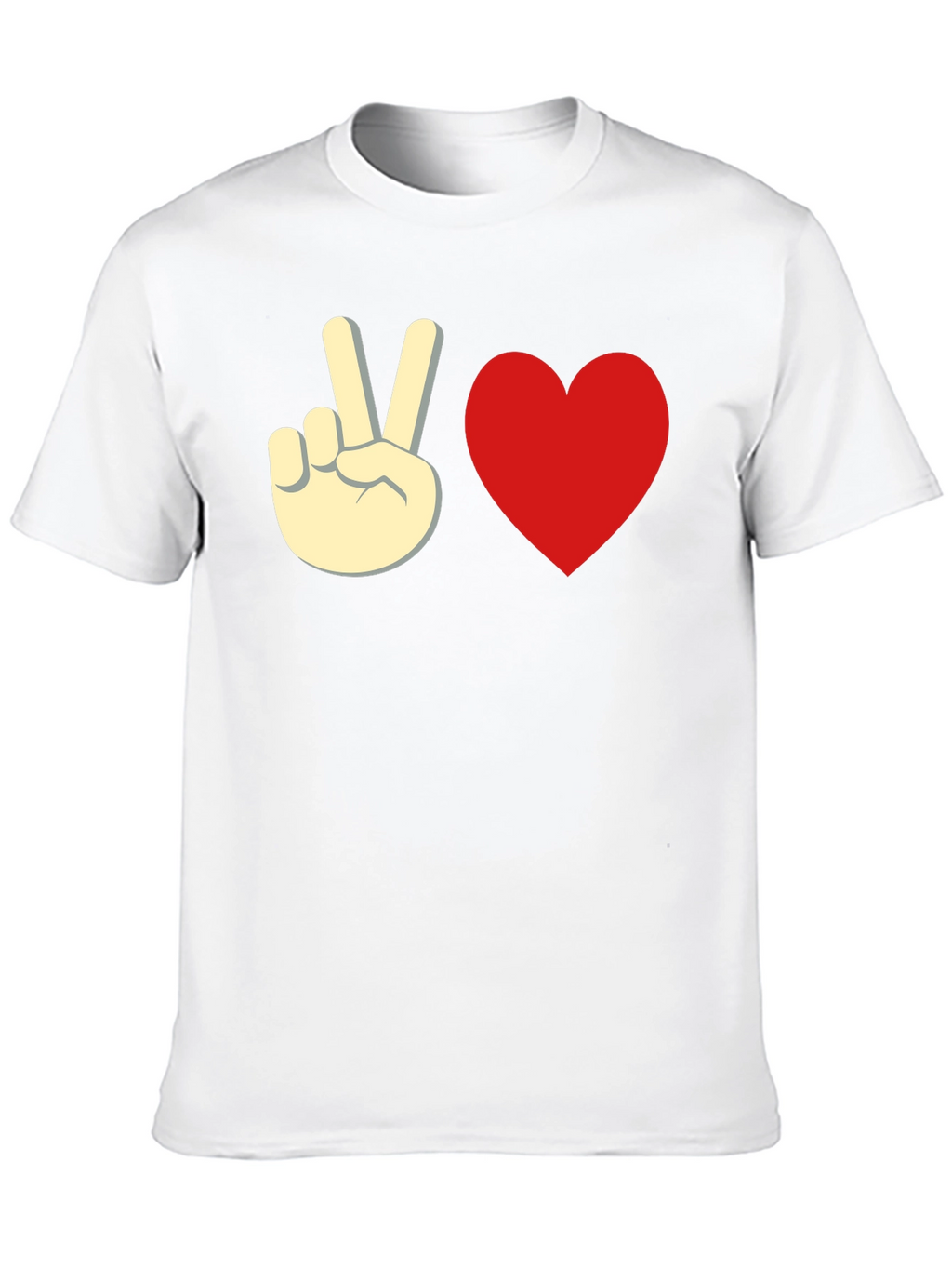 Peace & Love Black Graphic Tee - Unisex