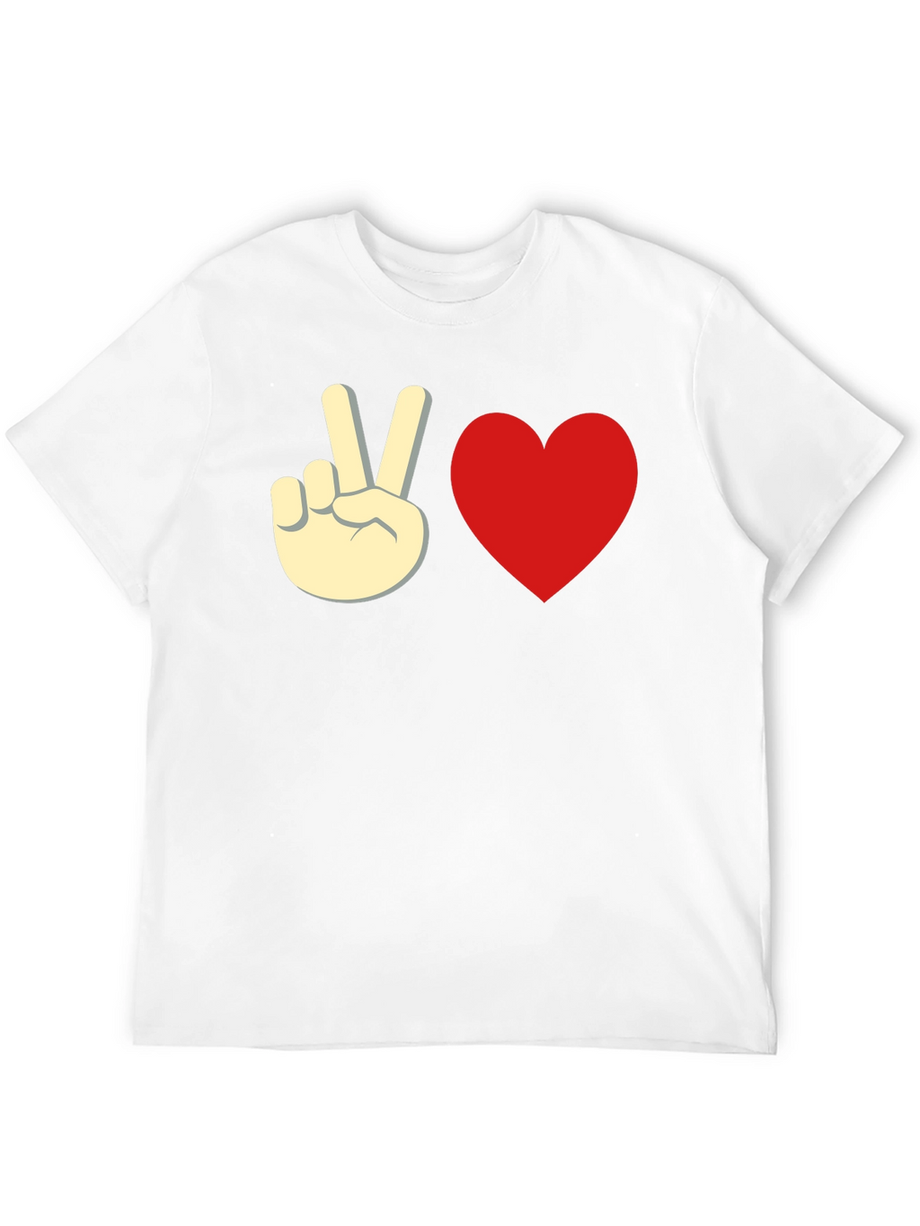 Peace & Love Black Graphic Tee - Unisex
