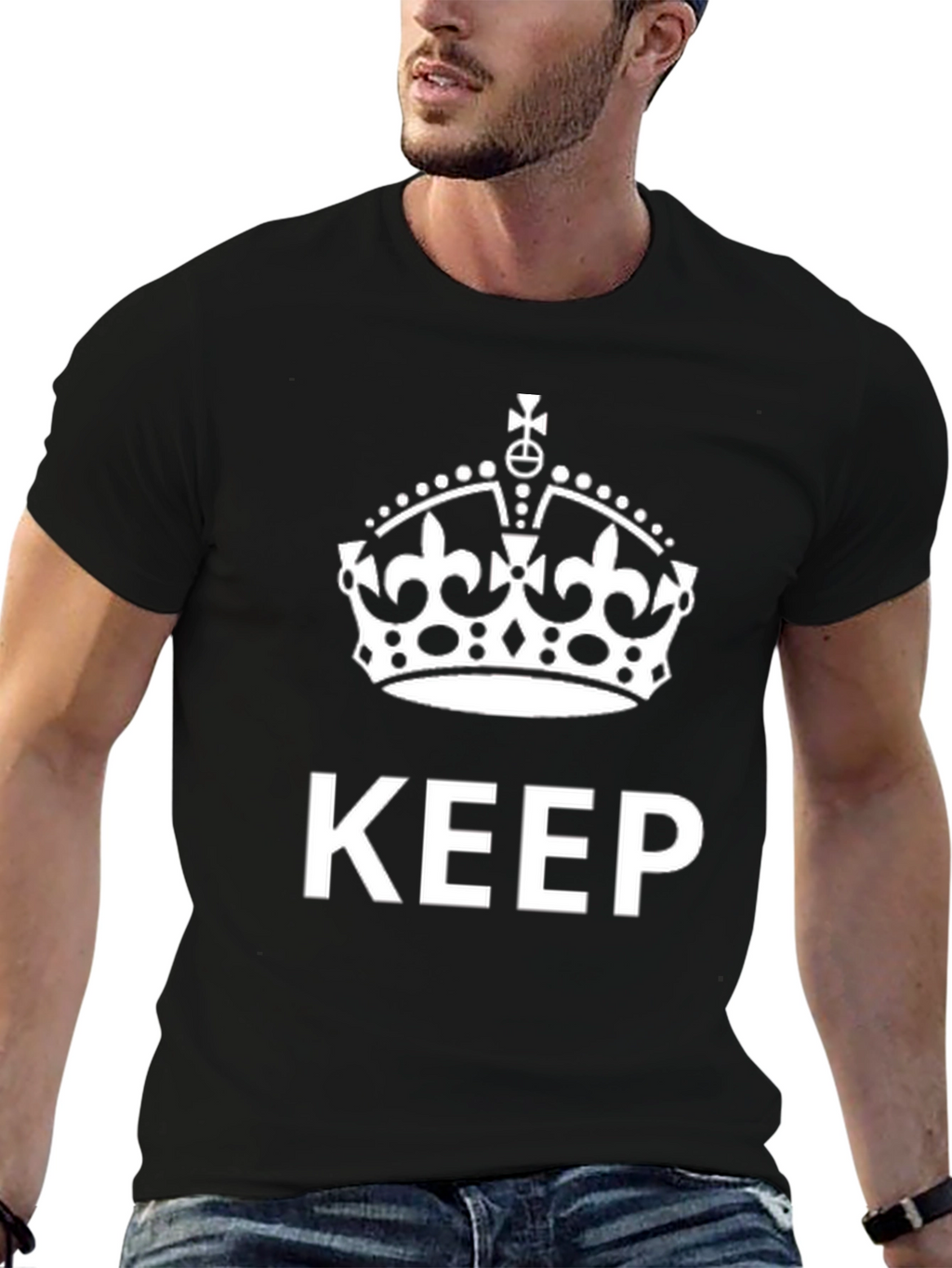 Keep Calm Crown Black Tee
