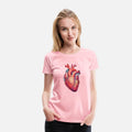Bold Chunky Heart Glow Design Tee.