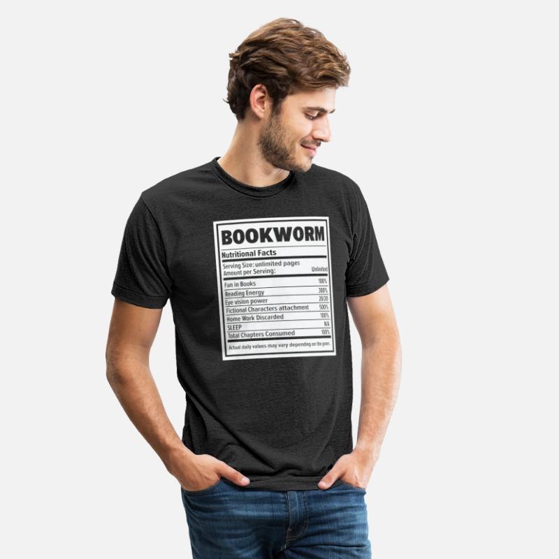 Book Lover Bookworm Nutritional Values Reader