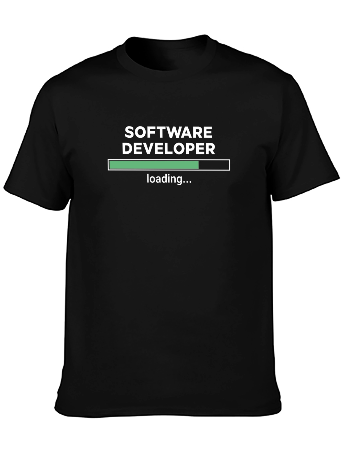 Software Developer Loading T-Shirt - Black