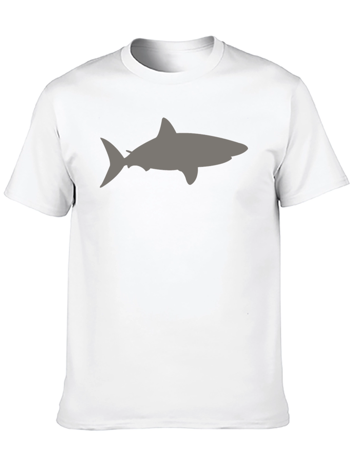 Shark Silhouette Black T-Shirt for Men