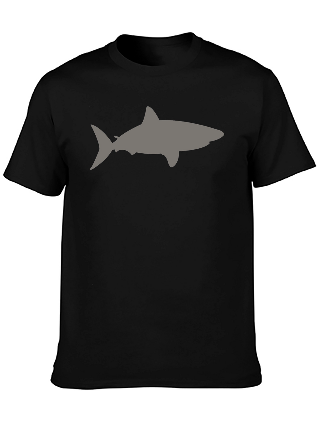 Shark Silhouette Black T-Shirt for Men