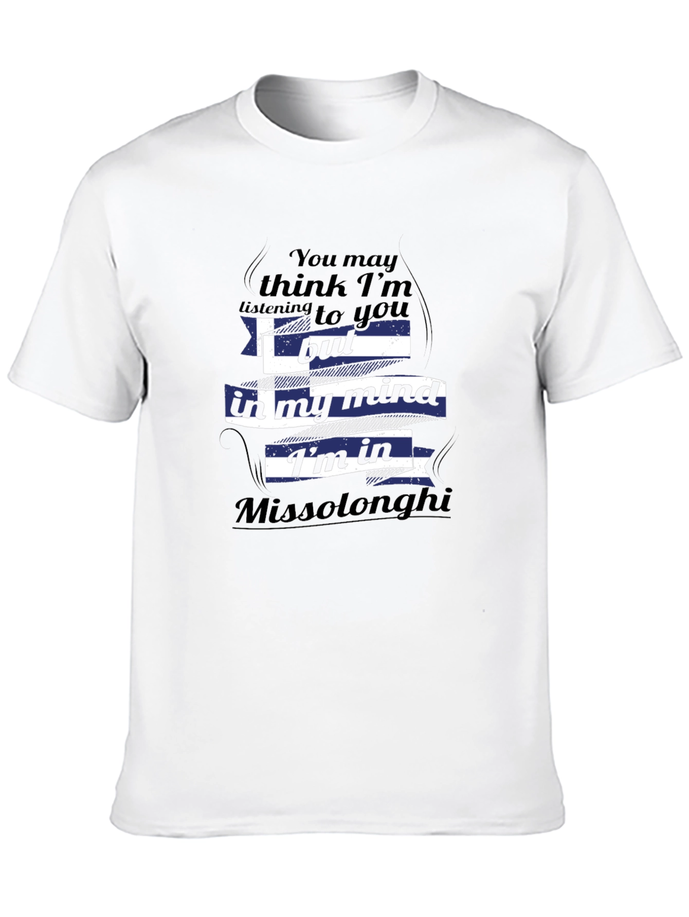 Missolonghi Mind T-Shirt - Novelty Greek Flag Tee